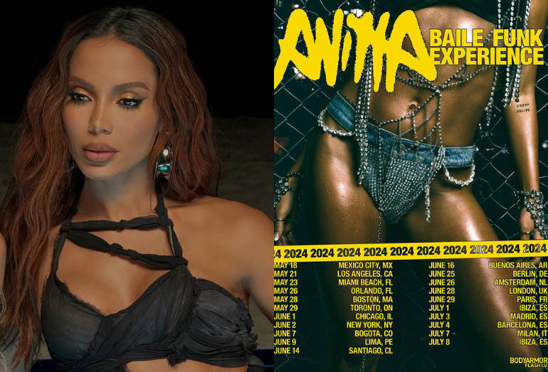 Anitta anuncia sua primeira turnê mundial, “Baile Funk Experience”: “Absolutamente emocionada”