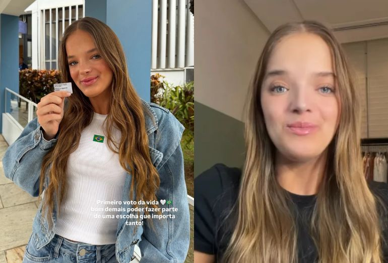 Rafaella Justus reage a ataques após foto com bandeira do Brasil: “Ódio gratuito”